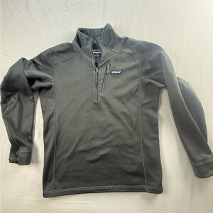 Patagonia Black Quarter-Zip Fleece with Multicolor Logo